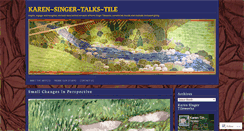 Desktop Screenshot of karensingertileworksblog.com